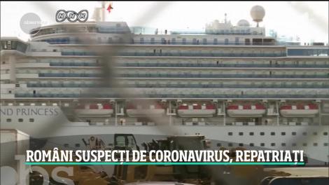 Românii suspecți de coronavirus de pe vasul de croazieră andocat în Japonia, repatriați