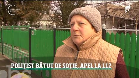 Polițist bătut de soție, apel la 112. Femeia nu mai are voie să se apropie de soţul ei
