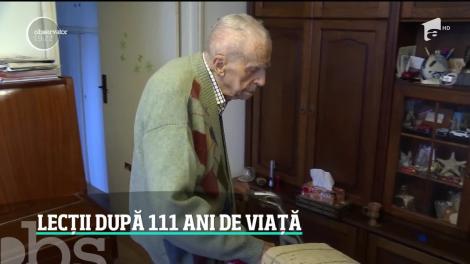 Cel mai bătrân român şi al treilea cel mai longeviv bărbat de pe planetă a împlinit 111 ani