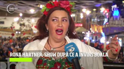 Rona Hartner, show muzical după ce a învins cancerul