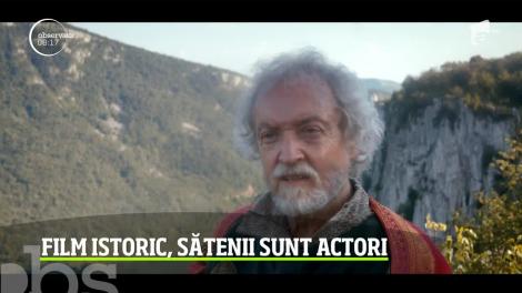 Film istoric, sătenii sunt actori. Filmul se numește Egregora - comoara pierdută, iar personajul principal este Vlad Țepeș
