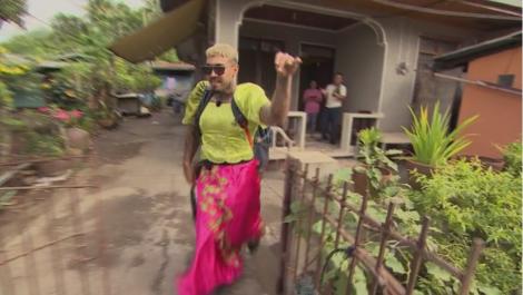 Asia Express. Alex Velea s-a îmbrăcat ca o prințesă!: Eram o combinație între Elsa și Alba ca Zăpada