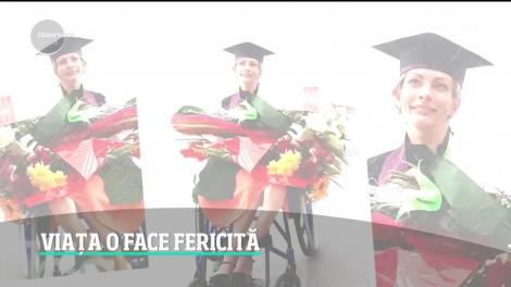 Campania Ajut Eu: Loredana Jianu a primit un scaun cu rotile performant