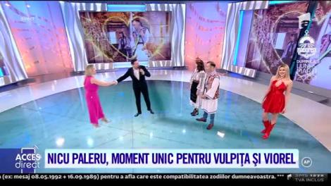 Nicu Paleru, moment unic pentru Vulpița și Viorel! Le-a cântat cea mai potrivită melodie, iar ei au încins un dans! Video