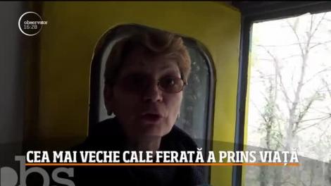 Cea mai veche cale ferată din România a prins din nou viaţă!