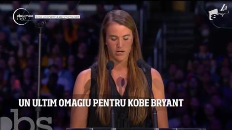Kobe Bryant a fost omagiat printr-o ceremonie emoţionantă