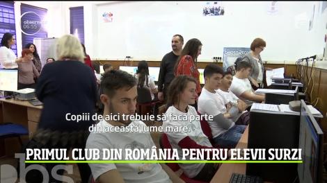 Primul club din România pentru elevii surzi, deschis în Craiova