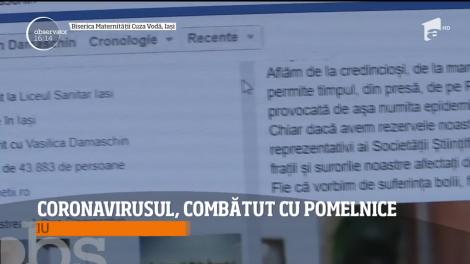 Un preot din Iaşi îi ajută într-un mod inedit pe credincioşii care se tem de coronavirus!