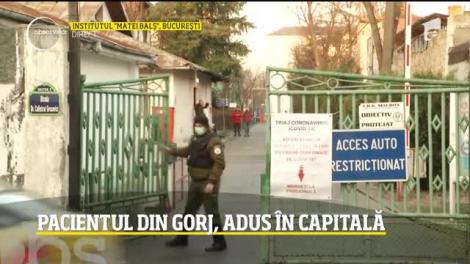 Primul pacient infectat cu coronavirus din România a fost adus în Capitală, la Institutul de Boli Infecțioase Matei Balș