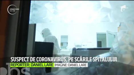Coronavirusul se extinde în ţara noastră! Suspecţi de coronavirus, la plimbare pe scările spitalului din Galați