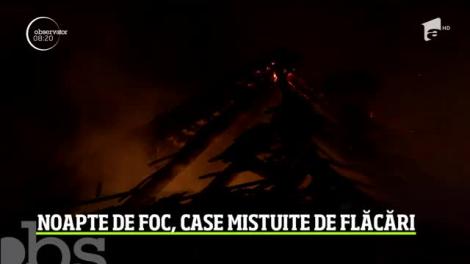 Alertă în ţară, după ce focul a izbucnit la două imobile. O casă din Maramureş a ars din temelii, iar în Timiş