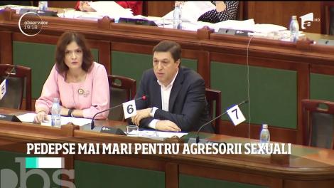 Pedepse mai mari pentru agresorii sexuali