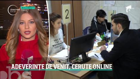 Românii vor putea cere adeverințele de venit online