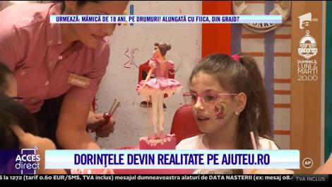 Campania AjutEu! Petrecere surpriză pentru un Ana Maria, un copil care, rătăcind printre spitale, operaţii complicate, suferinţă şi depresie, a uitat pur şi simplu să zâmbească