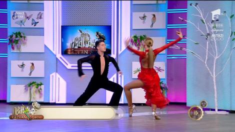 Perechea Eduard Pîslaru şi Alessia Morariu, demonstraţie pe mai multe stiluri de dans în platoul de la Neatza cu Răzvan şi Dani!