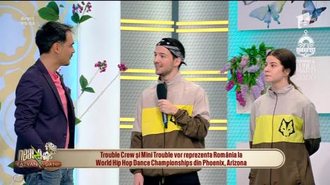 Trupa de dans Trouble Crew a încins platoul de la Neatza cu Răzvan și Dani