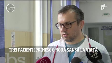 Moartea unei femei din Iaşi s-a transformat într-o şansă la viaţă pentru trei pacienţi, aflaţi de ani buni pe lista de aşteptare a unui transplant
