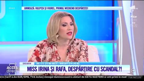 De la iubire, la scandal! Miss Irina şi Raffaelo şi-au spus adio?!