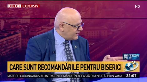 Raed Arafat, ferm pe poziții în ceea ce privește bisericile: ”Se închide ușa. E vorba de spații închise, există risc de transmitere mai mare!”