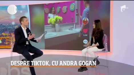 Andra Gogan ne dă lecții despre TikTok. Care este rețeta succesului ei