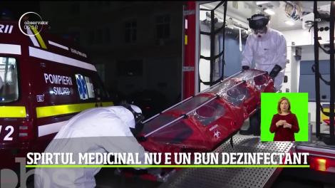 Spirtul medicinal nu este bun dezinfectant şi spulberă mitul românilor