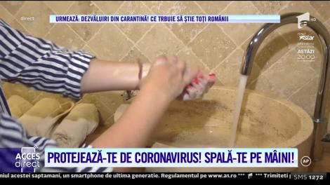 Protejează-te de coronavirus! Cum ne spălăm corect pe mâini