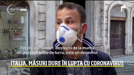 Italia, măsuri dure în lupta cu coronavirus