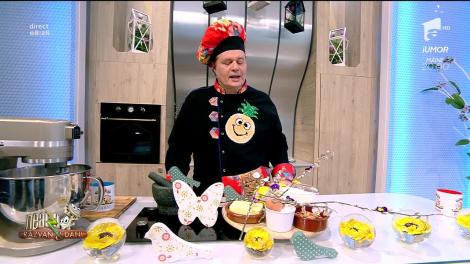 Prăjitura Flori de primăvară, un fursec delicios dulce și sărat. Rețeta lui Vlăduț de la Neatza cu Răzvan şi Dani