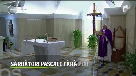 Coronavirusul a lovit în plin Italia! Papa Francisc a decis ca slujba de Paşte va fi oficiată fără oameni, la Vatican