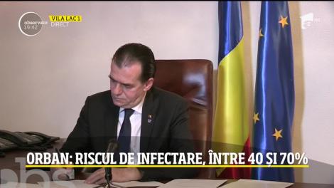 Ludovic Orban, declarații din autoizolare: riscul de infectare este între 40 și 50%