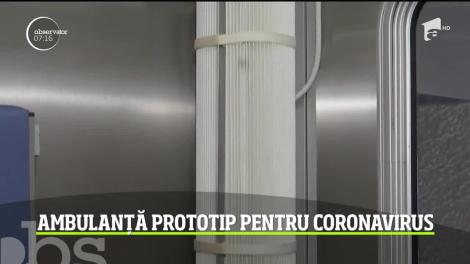 Cum arată ambulanța prototip pentru coronavirus, construită la o fabrică din Cluj