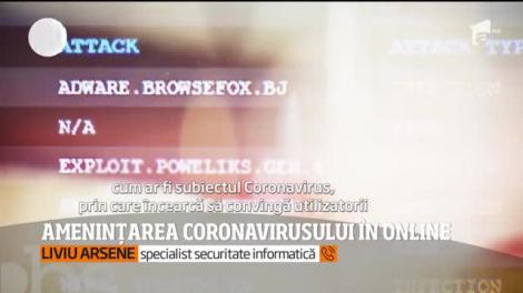 Amenințarea coronavirusului în online