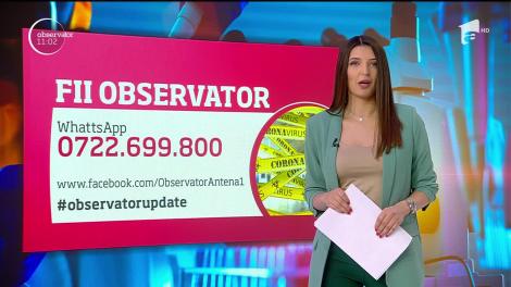 Observator Update, ora 11:00. Bilanțul îmbolnăvirilor cu coronavirus ajunge la 184, în România