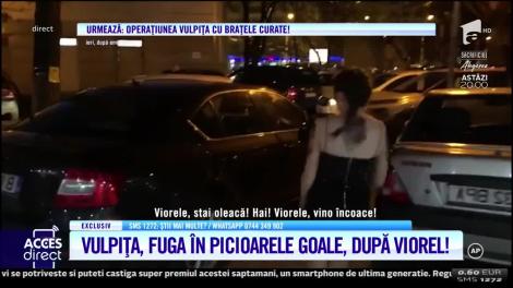 Crize de nervi! Vulpița fuge în picioarele goale după Viorel! "Nu mă mai primeşte!"