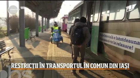 Restricții în transportul în comun din Iași