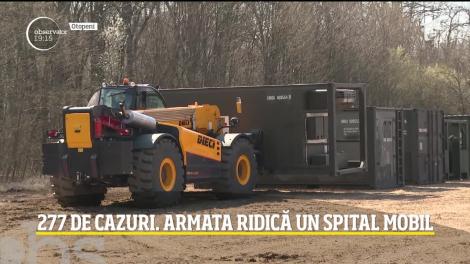 Armata Română ridică un spital mobil, din corturi medicale și containere. Ne pregătim pentru cel mai negru scenariu al pandemiei de coronavirus