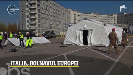 Italia, bolnavul Europei. Noi spitale se ridică în stradă în lupta cu Covid-19