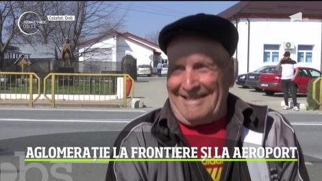 Aglomerație la frontiere și la aeroport