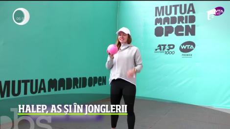 Simona Halep, as în jonglerii cu hârtia igienică