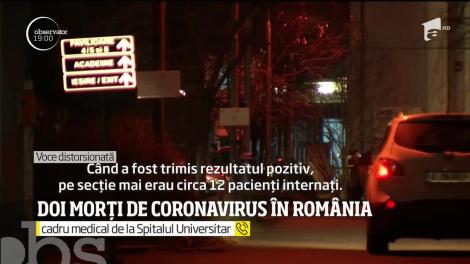 Doi morți cu coronavirus în România. Medicii şi asistentele acuză