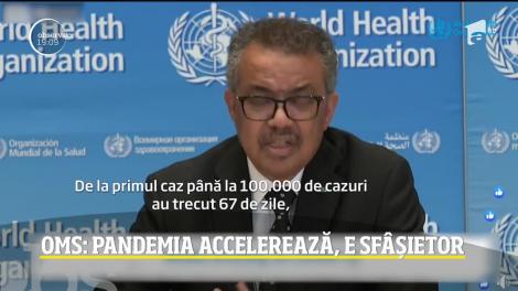 Organizația Mondială a Sănătății: Pandemia accelerează, e sfâșietor