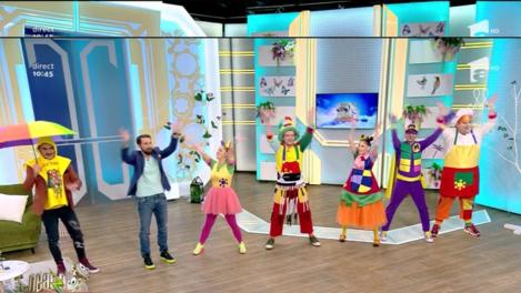 Dansul Haka, reinterpretat de Gașca Zurli, la „Neatza cu Răzvan și Dani”! Dani Oțil și Răzvan Simion au învățat mișcările - VIDEO