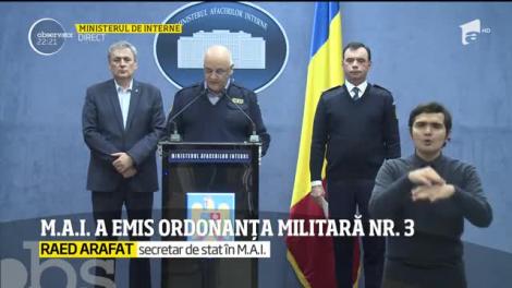 M.A.I. a emis ordonanţa militară nr. 3. Arafat: 11 decese &icirc;nregistrate
