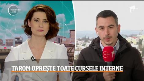 TAROM îşi suspendă toate zborurile interne