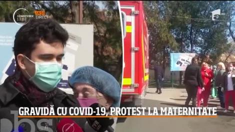 Protest la maternitatea din Iași. Medicii refuză internarea unei paciente gravide confirmată cu COVID-19