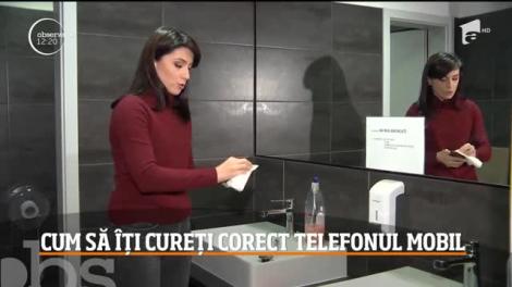 Cum să îți cureți corect telefonul mobil