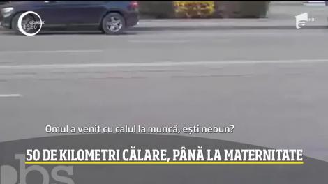 Un barbat din judeţul Iaşi a străbătut călare 50 de kilometri pentru a-şi vedea iubita şi copilul nou-născut