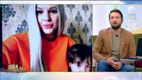 Sandra N, izolată în casă, alături de copil și părinți: Stau într-o zonă de munte!