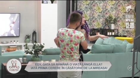 Prima cerere în căsătorie de la Mireasa! Edy Catană către Ella Stoleriu, fosta concurentă iUmor: "Vrei să fii soția mea?