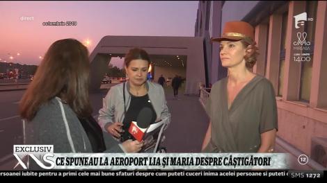 Ce spuneau despre câştigători, Lia şi Maria, la plecarea în Asia